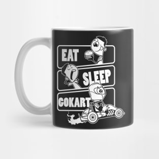 Eat Sleep Gokart - Go karts Gift graphic Mug
